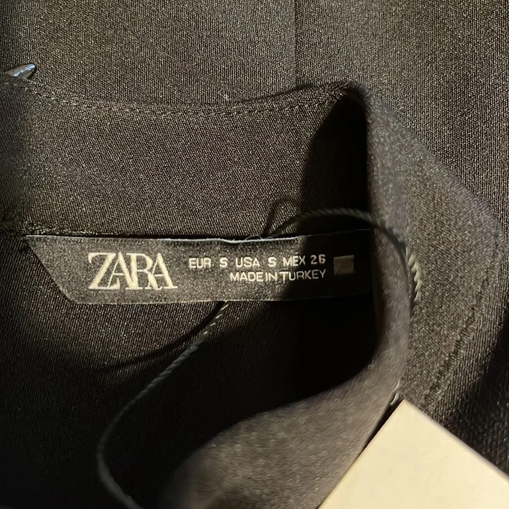 Zara NWT long puffed sleeve mini dress,sz.S - Picture 3 of 5